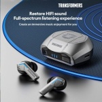 Transformers TF-T06 Bluetooth Earphones - Silver - Image 3