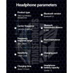 Transformers TF-T08 Bluetooth Headphones - White - Image 6