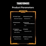 Transformers TF-Y10 Wireless Speaker - Black - Image 12